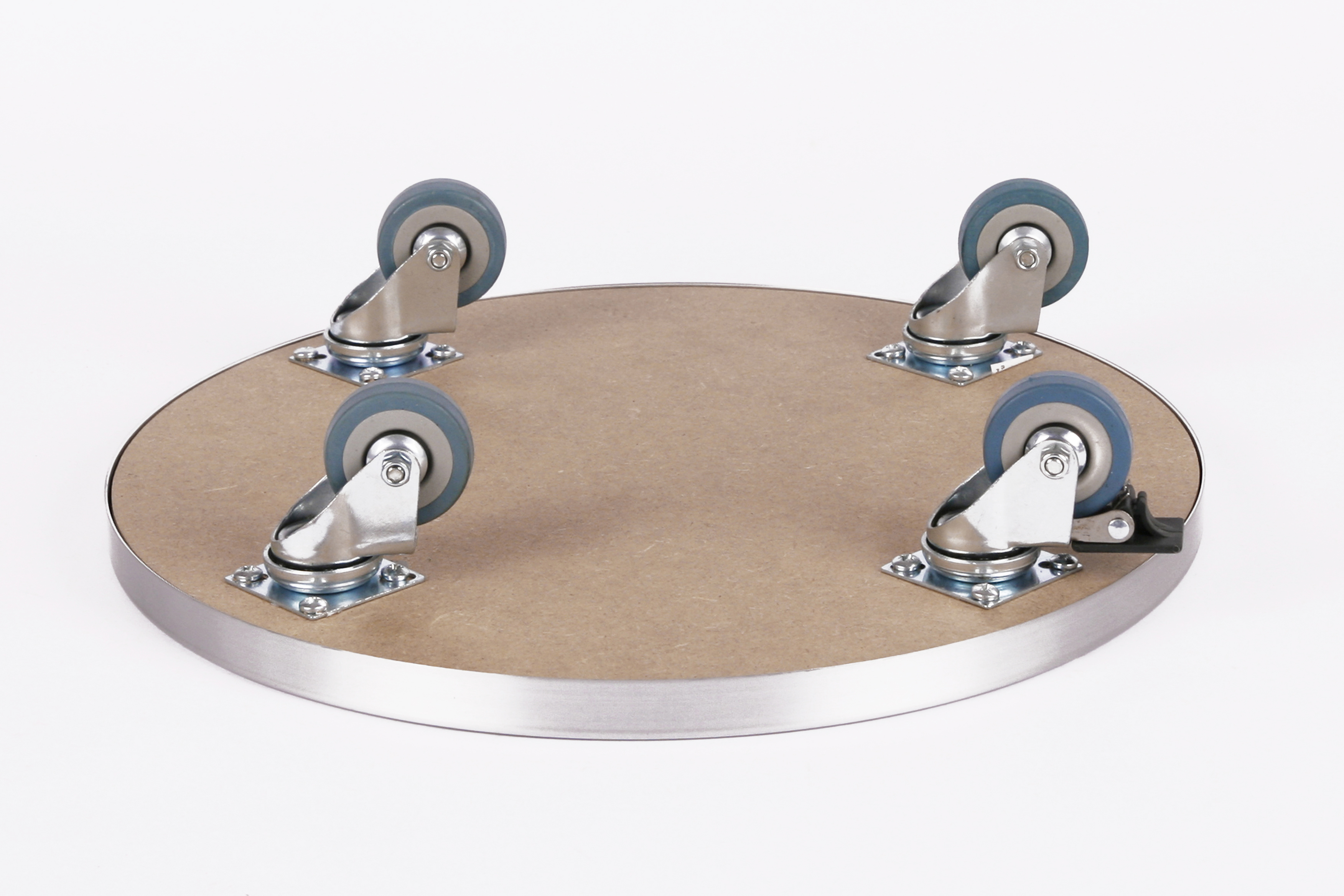 Rollbrett Pflanzenroller Ø30cm ALU 150kg PU-Rolle SZAGATO Made in Germany Blumenuntersetzer Möbelroller Outdoor Blumenroller Transportroller