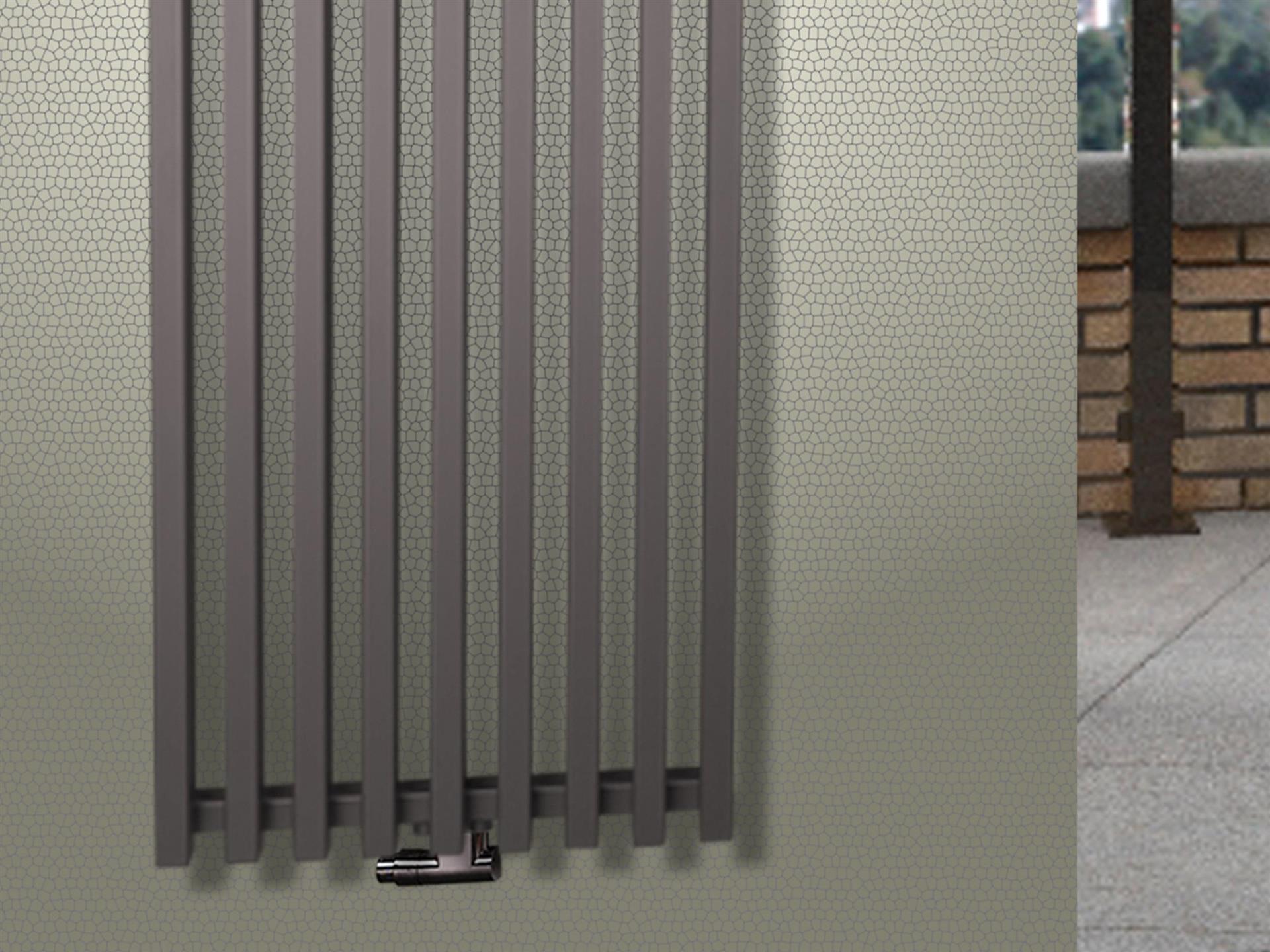 BADHEIZKÖRPER Design Pipe 180x51cm 1118 Watt anthrazit moonstone SZAGATO Designheizkörper Handtuchheizkörper mit Mittelanschluss Handtuchwärmer