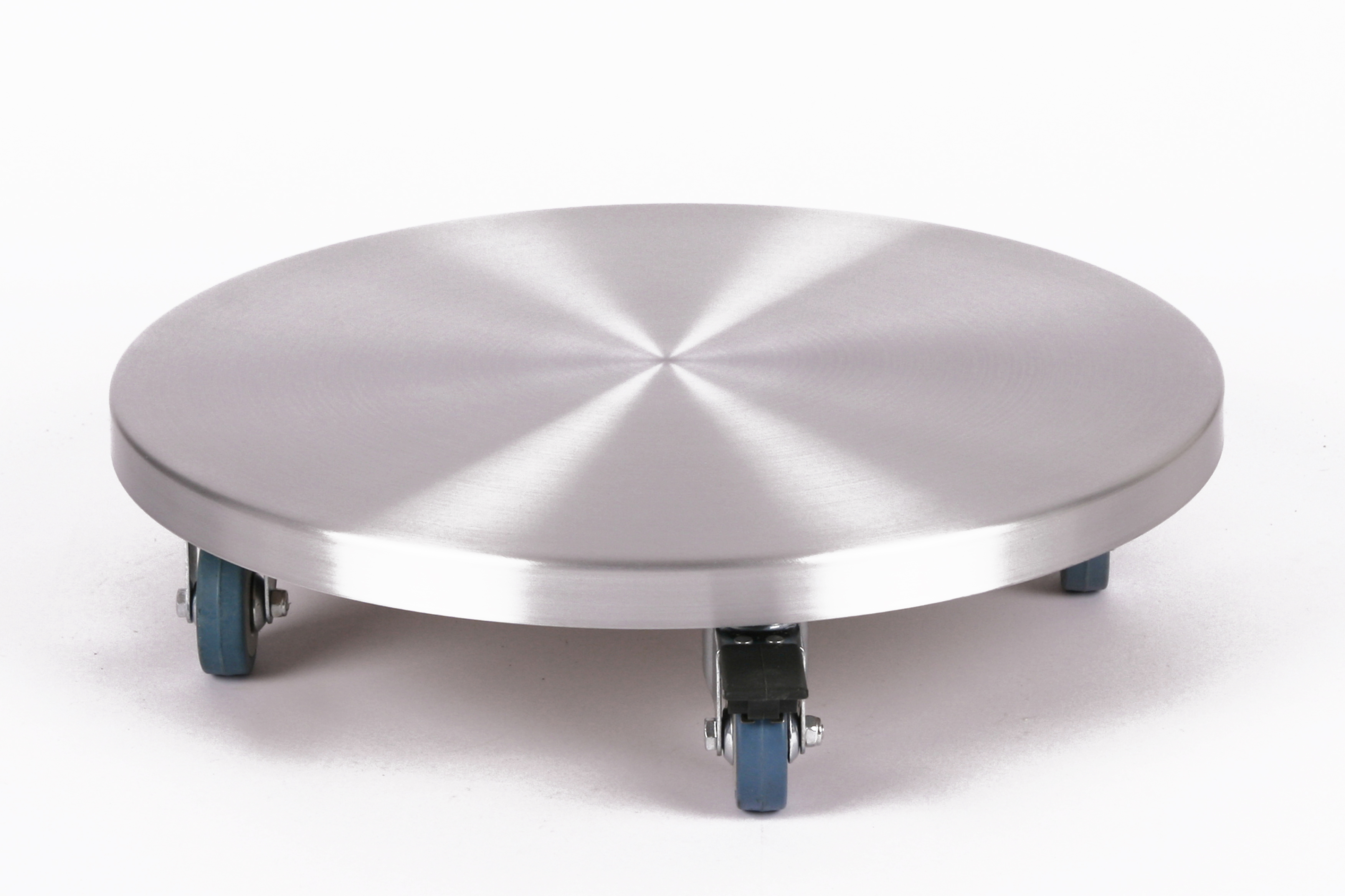 Rollbrett Pflanzenroller Ø30cm ALU 150kg PU-Rolle + Bremse SZAGATO Made in Germany Blumenuntersetzer Möbelroller Outdoor Blumenroller Transportroller