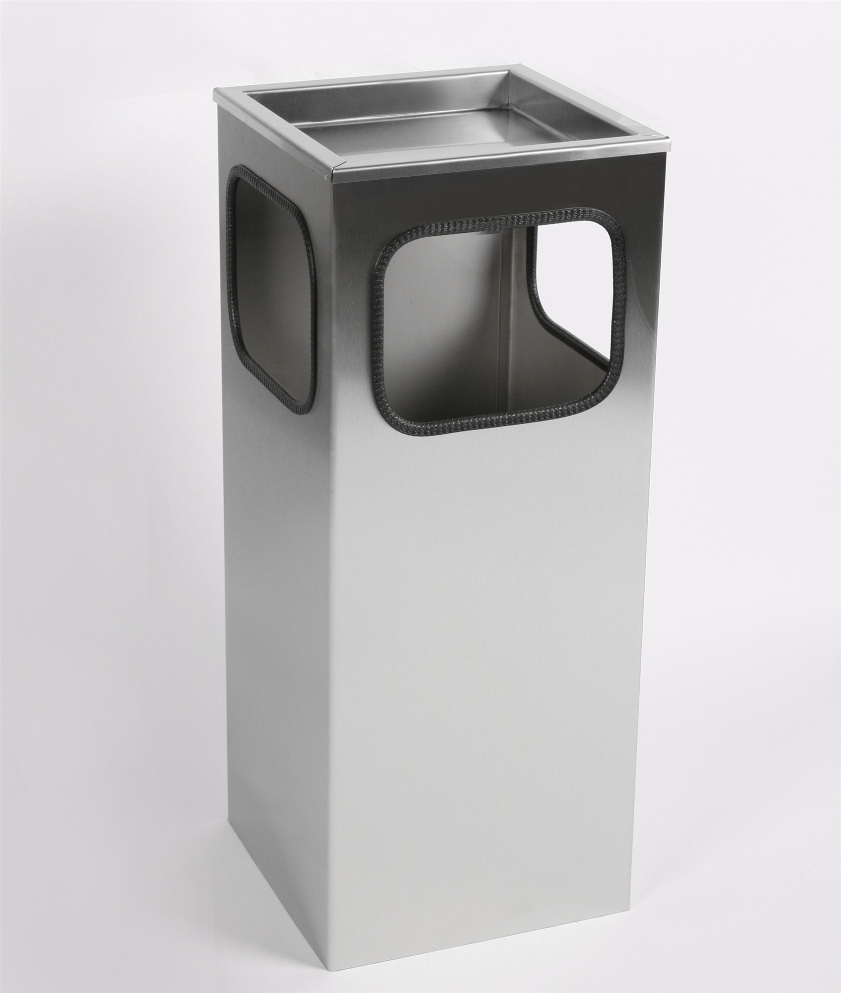 Abfall- Aschenbecher Standascher Classic Edelstahl 63x25x25cm SZAGATO Aschenbecher groß Stand-Aschenbecher außen Aschenbecher stehend