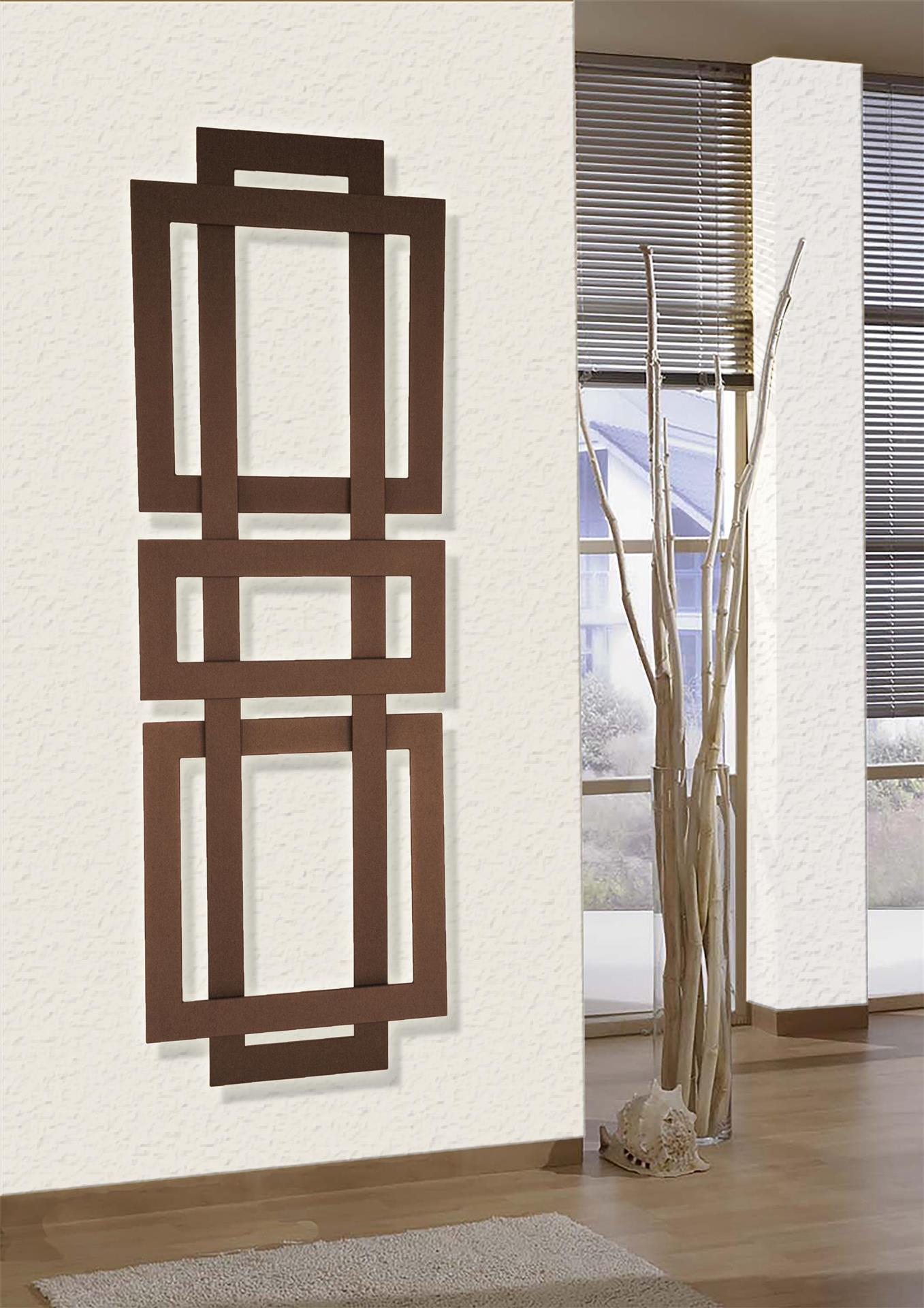 BADHEIZKÖRPER Design ART II, (breite Version) 180x60cm, 1019 Watt, braun / Marke: SZagato Bad und Wohnraum-Heizkörper (Mittelanschluss)