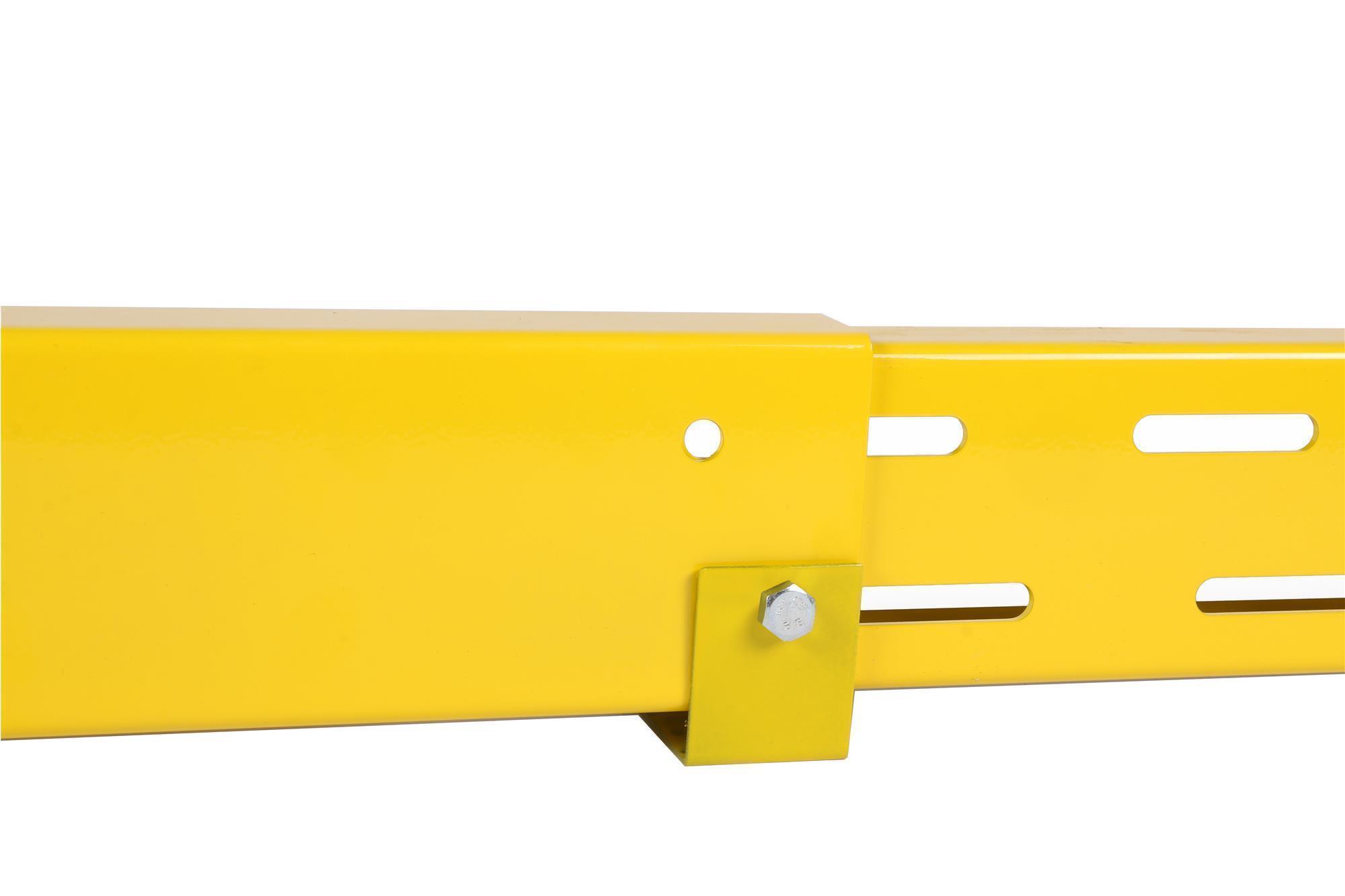 Rammschutzbalken SET (6 Stück) variable 203-300cm + 24 Dübel SZAGATO Rammschutz Balken Regal Anfahrschutz Regale Rammschutzbügel #1