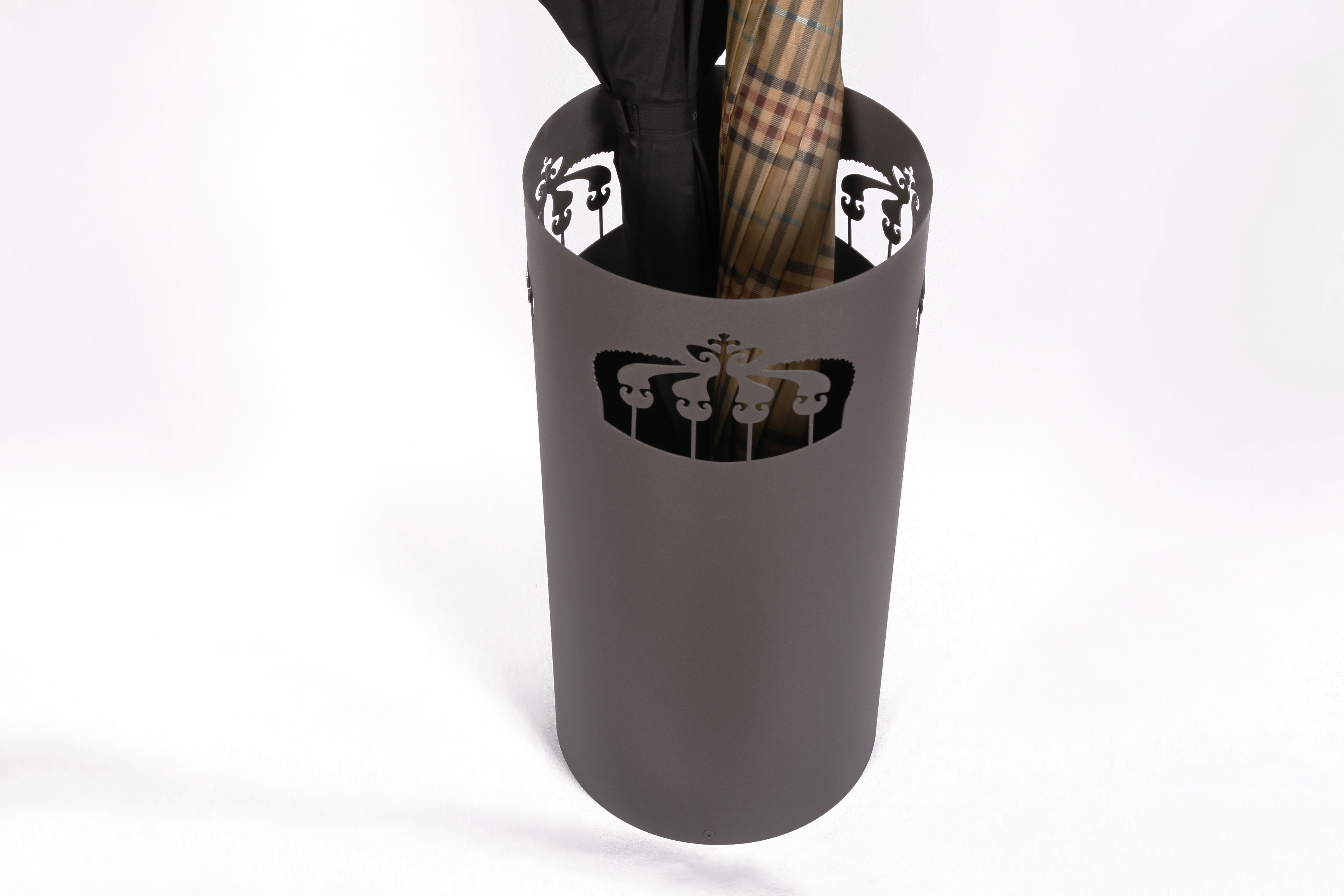 Schirmständer Crown 49xØ23cm moonstone-grau SZAGATO Made in Germany moderner Regenschirmständer groß Schirmhalter Regenschirmhalter Design