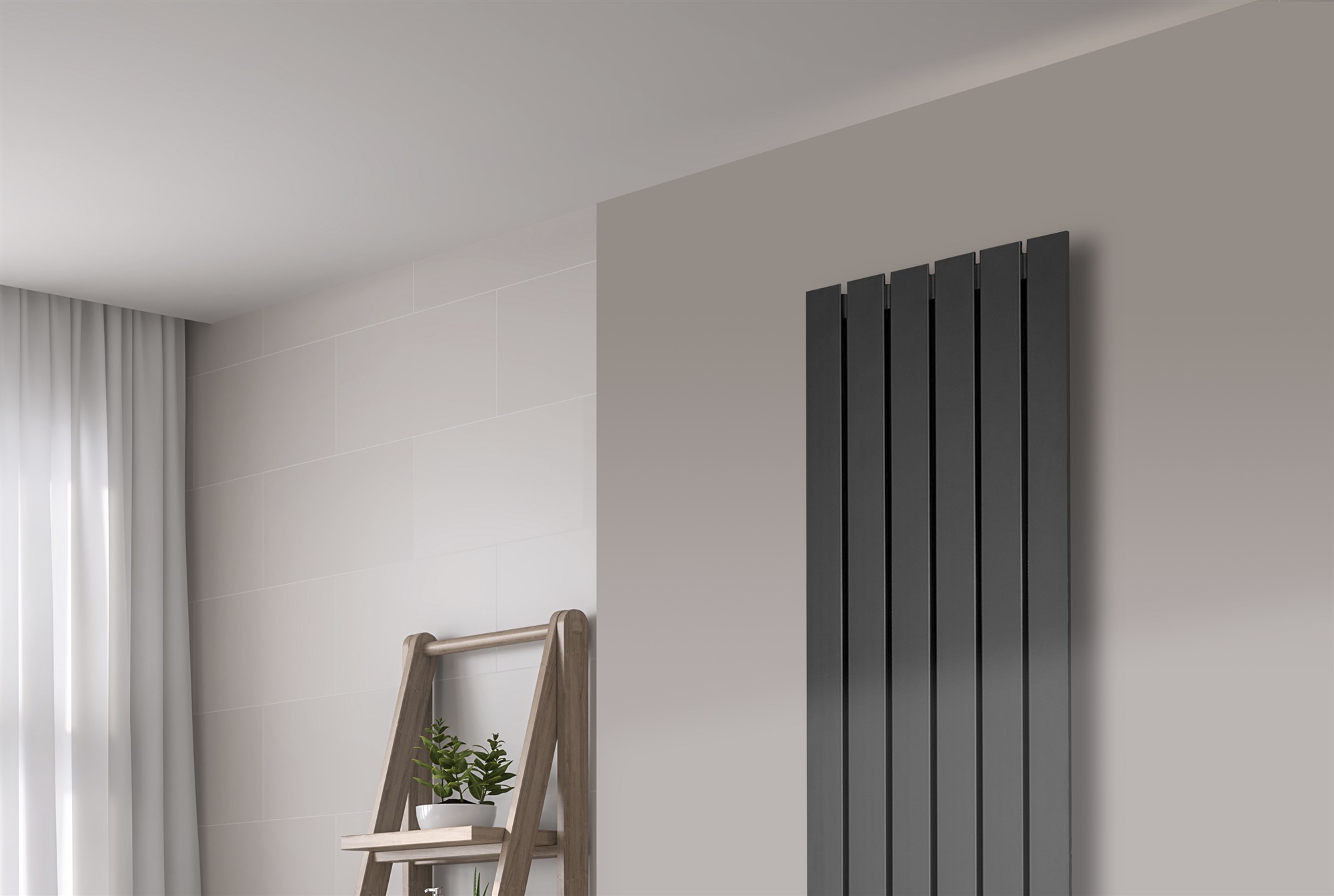 BADHEIZKÖRPER Design Peking 3 180x47cm 1118 Watt anthrazit moonstone SZAGATO Designheizkörper Handtuchheizkörper mit Mittelanschluss Handtuchwärmer