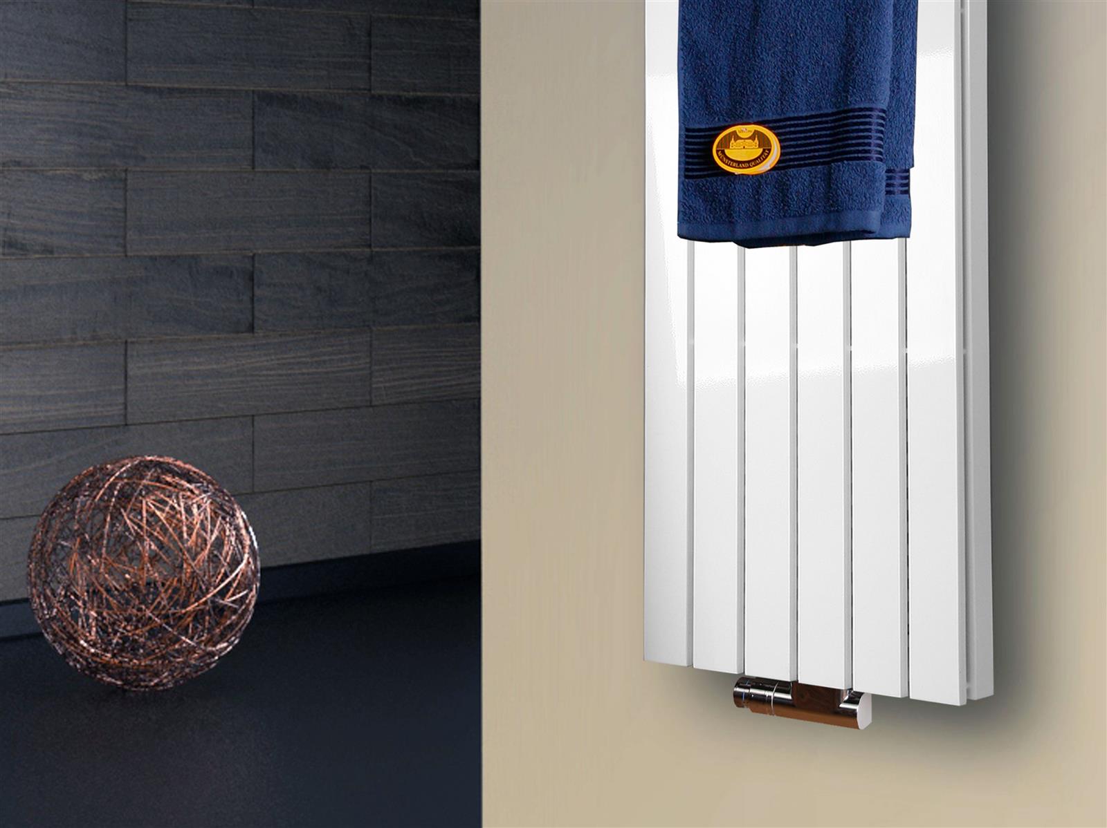 BADHEIZKÖRPER Design Peking 5 120x47cm 1458 Watt weiß (+1 Halter 15mm) SZAGATO Designheizkörper Handtuchheizkörper mit Mittelanschluss Handtuchwärmer