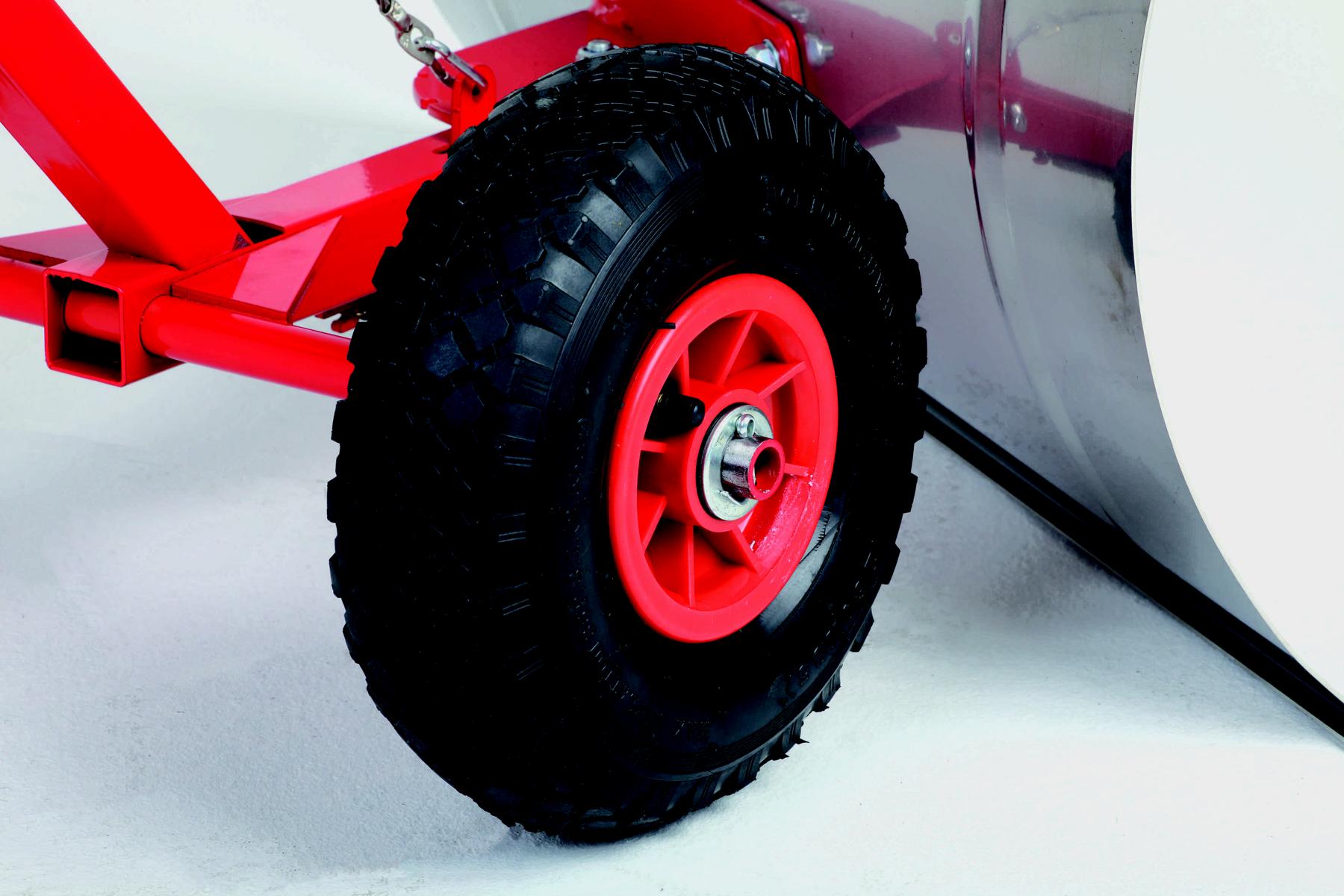 Schneeräumer mit Rädern / Schneefuchs 119x73x38cm Edelstahl SZAGATO Made in Germany Schneeschieber mit Rädern Schneeschieber auf Rädern mit Rad