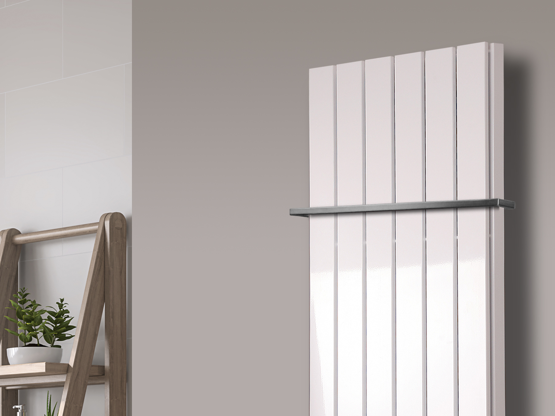 BADHEIZKÖRPER Design Peking 5 120x47cm 1458 Watt weiß (+1 Halter 15mm) SZAGATO Designheizkörper Handtuchheizkörper mit Mittelanschluss Handtuchwärmer