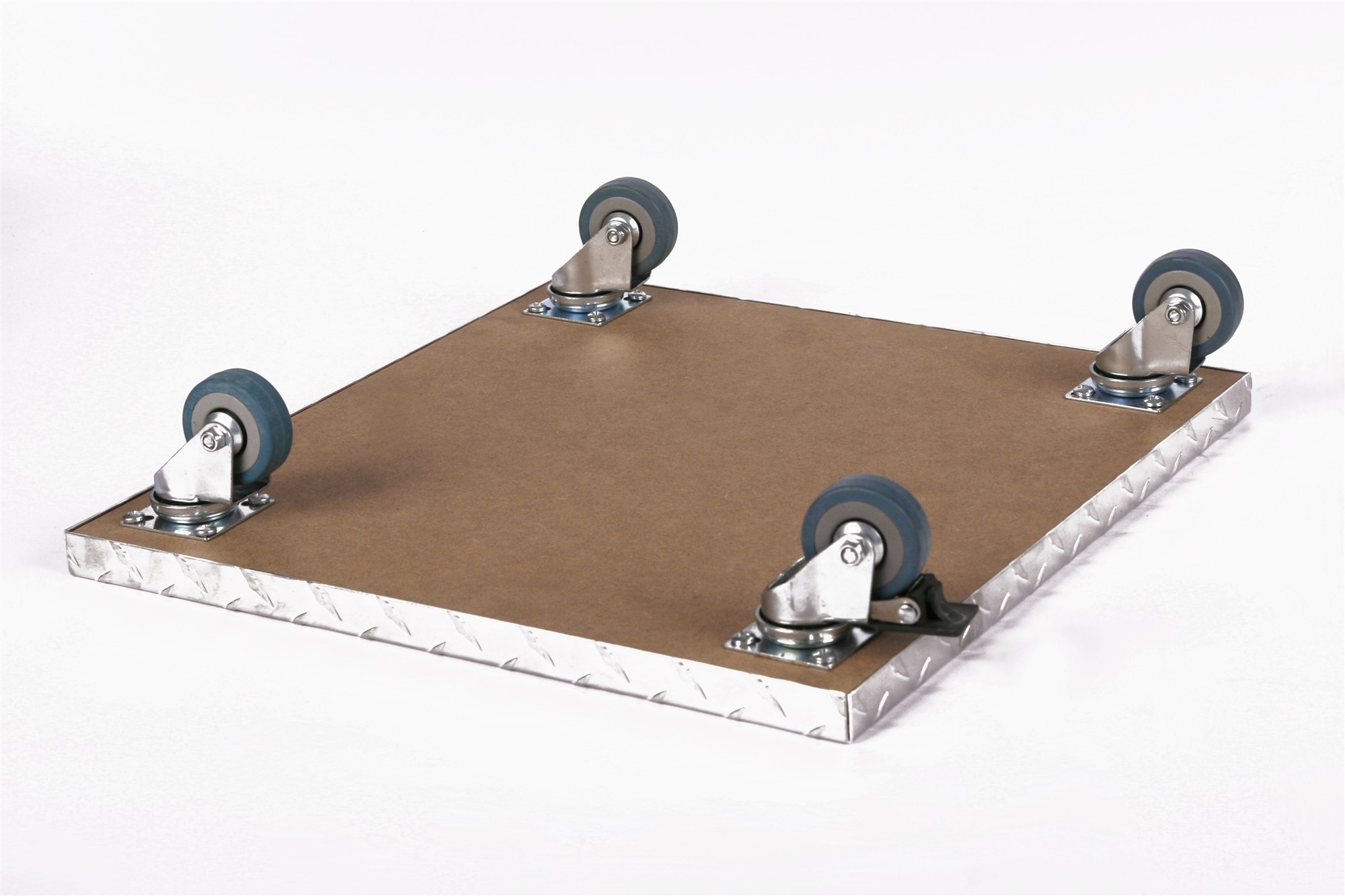 Rollbrett Pflanzenroller 50x50cm ALU 150kg PU-Rolle+Bremse SZAGATO Made in Germany Blumenuntersetzer Möbelroller Outdoor Blumenroller Transportroller