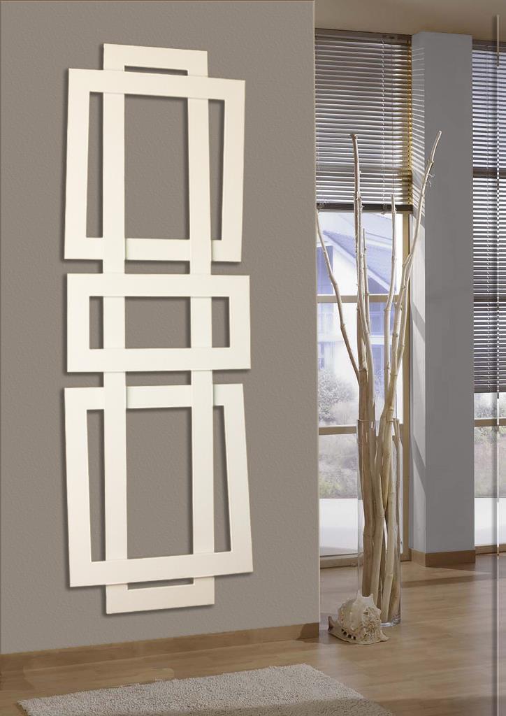 BADHEIZKÖRPER Design ART II (breite Version) 180x60cm 1019 Watt weiß SZAGATO Designheizkörper Handtuchheizkörper mit Mittelanschluss Handtuchwärmer