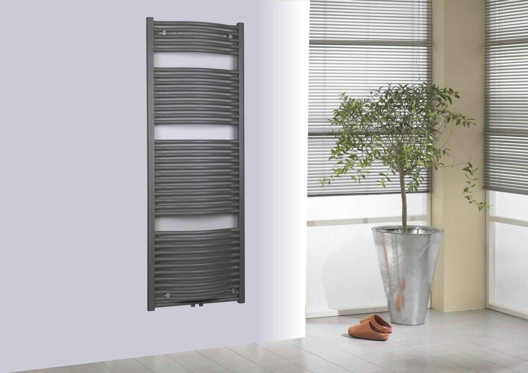 BADHEIZKÖRPER Design München 3 177x60cm 1471 Watt Mittelanschluss anthrazit - moonstone SZAGATO Handtuchheizkörper mit Mittelanschluss Handtuchwärmer