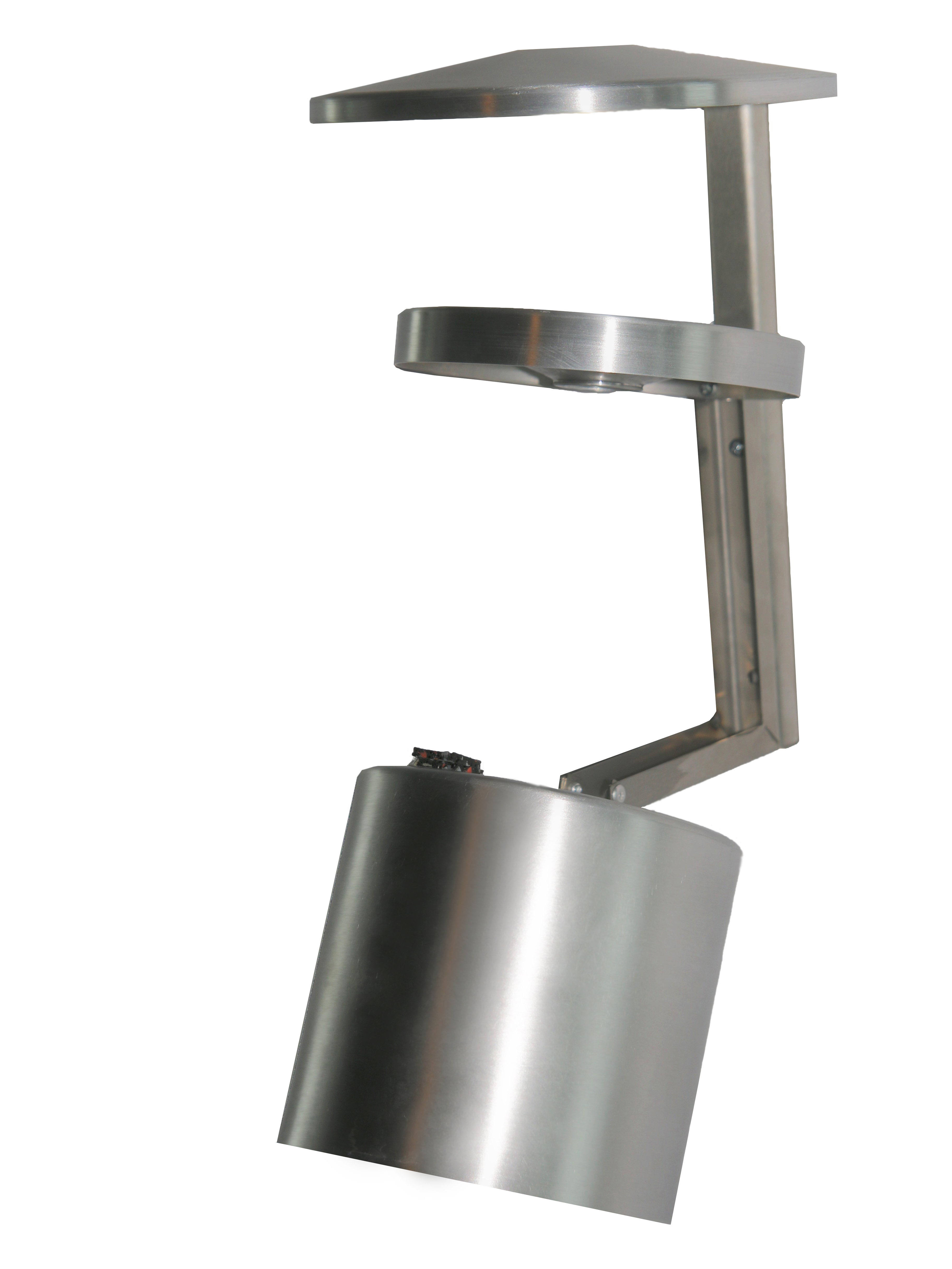 Wandaschenbecher mit Dach Aluminium SZAGATO Ø15x27cm 1 ltr. SZAGATO Wand Aschenbecher outdoor Aschenbecher Wandmontage Aschenbecher draussen outdoor
