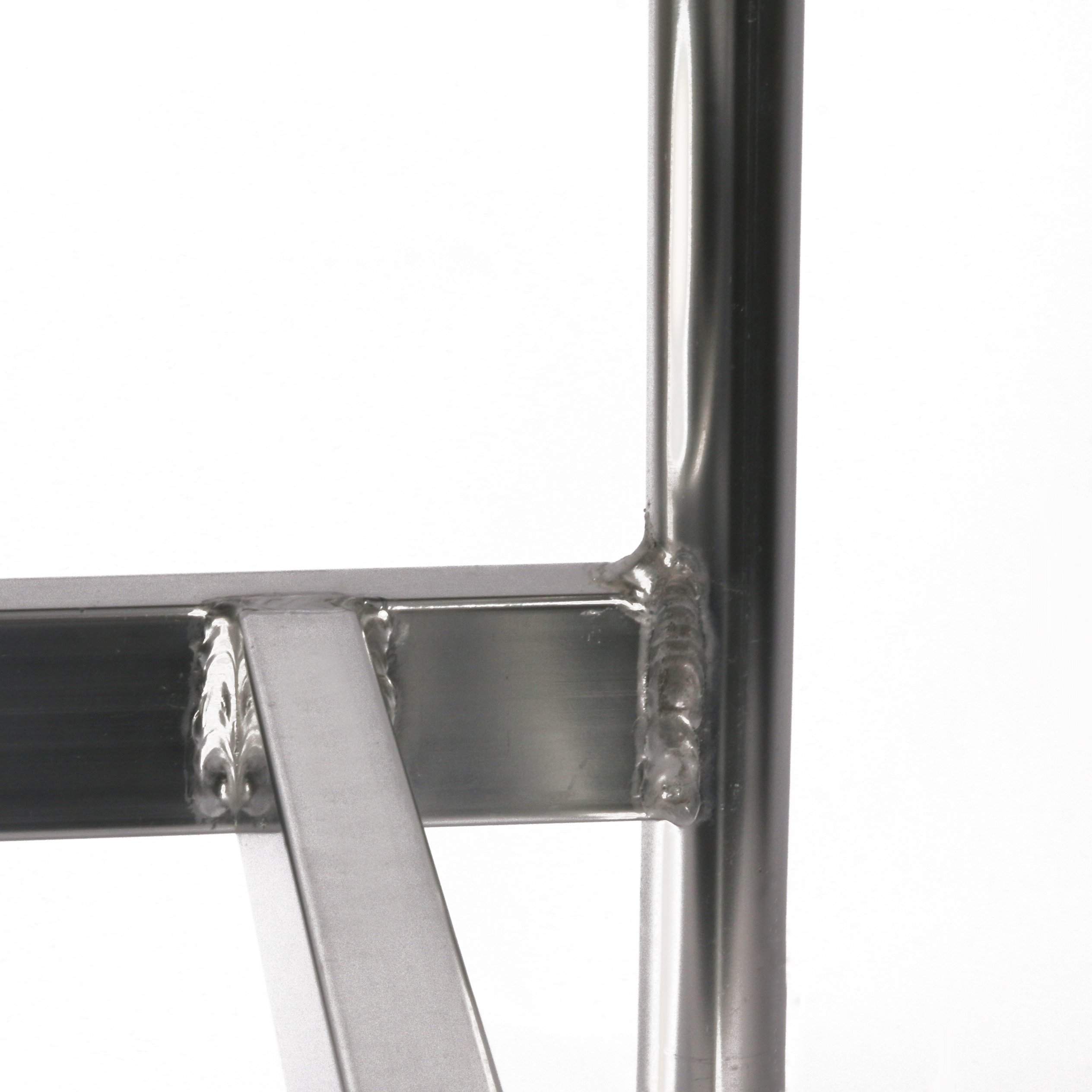 Podesttreppe ALU 5-stufig HxBxT 96x61x149cm SZAGATO mobiler Montagetritt ALU Montagetritte mit Plattform Stufentritt tragbare Treppe Treppenleiter